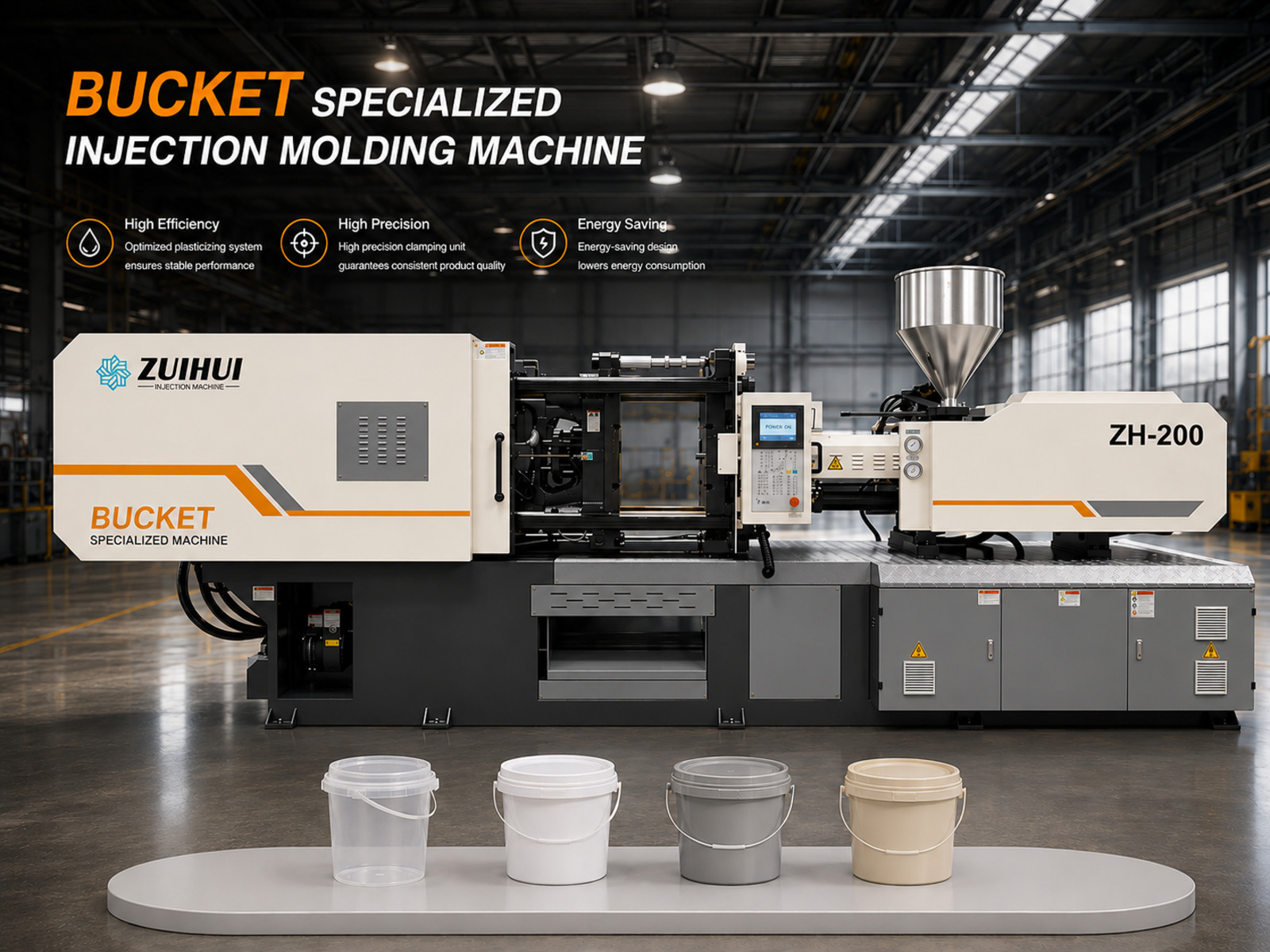 200T Bucket Injection Molding Machine ZH-200