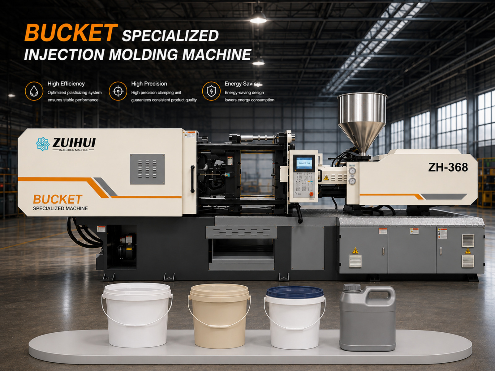 368T Bucket Injection Molding Machine ZH-368