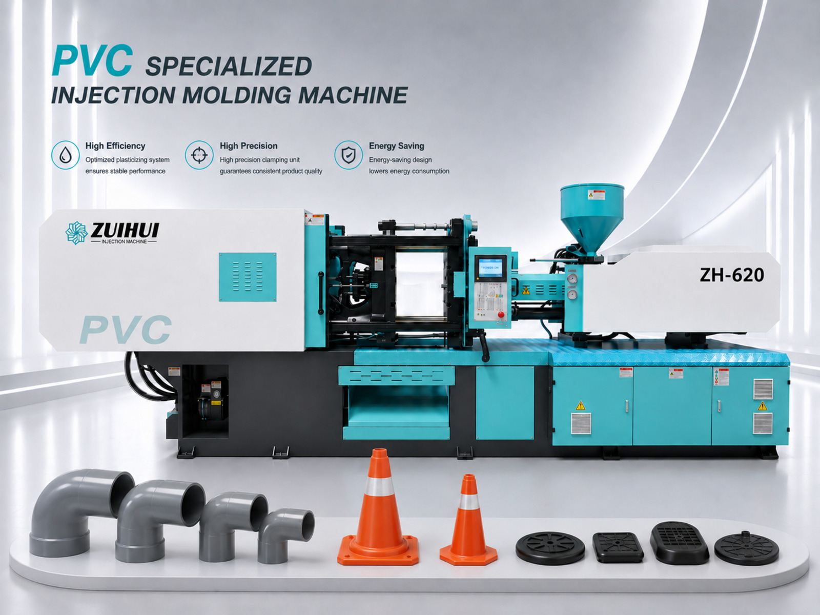 620T PVC Pipe Fitting Injection Molding Machine ZH-620