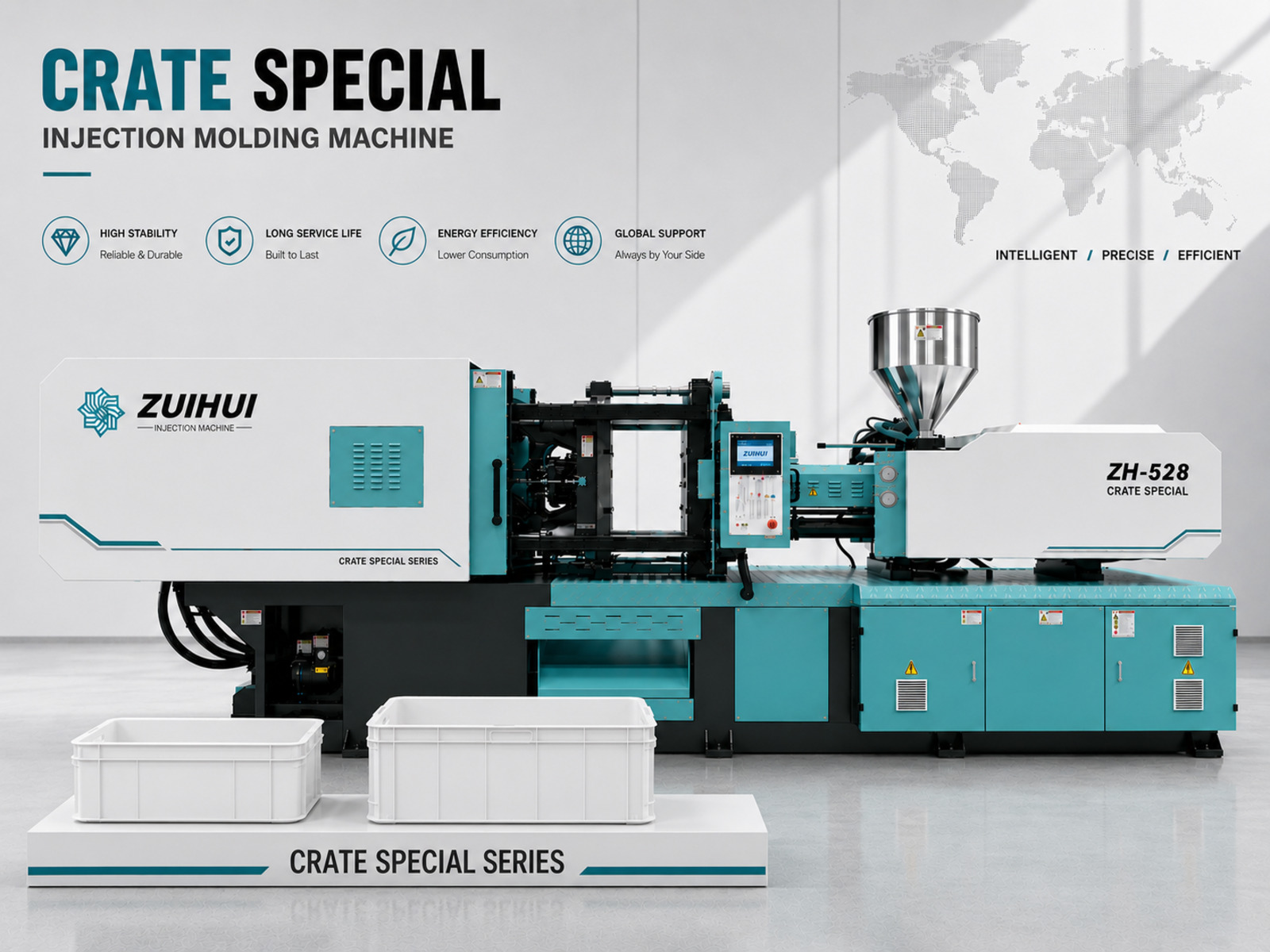 528T Crate Injection Molding Machine ZH-528