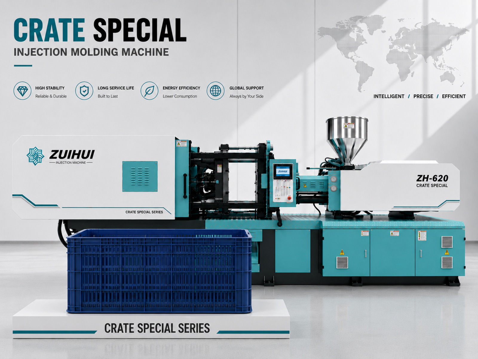 620T Crate Injection Molding Machine ZH-620
