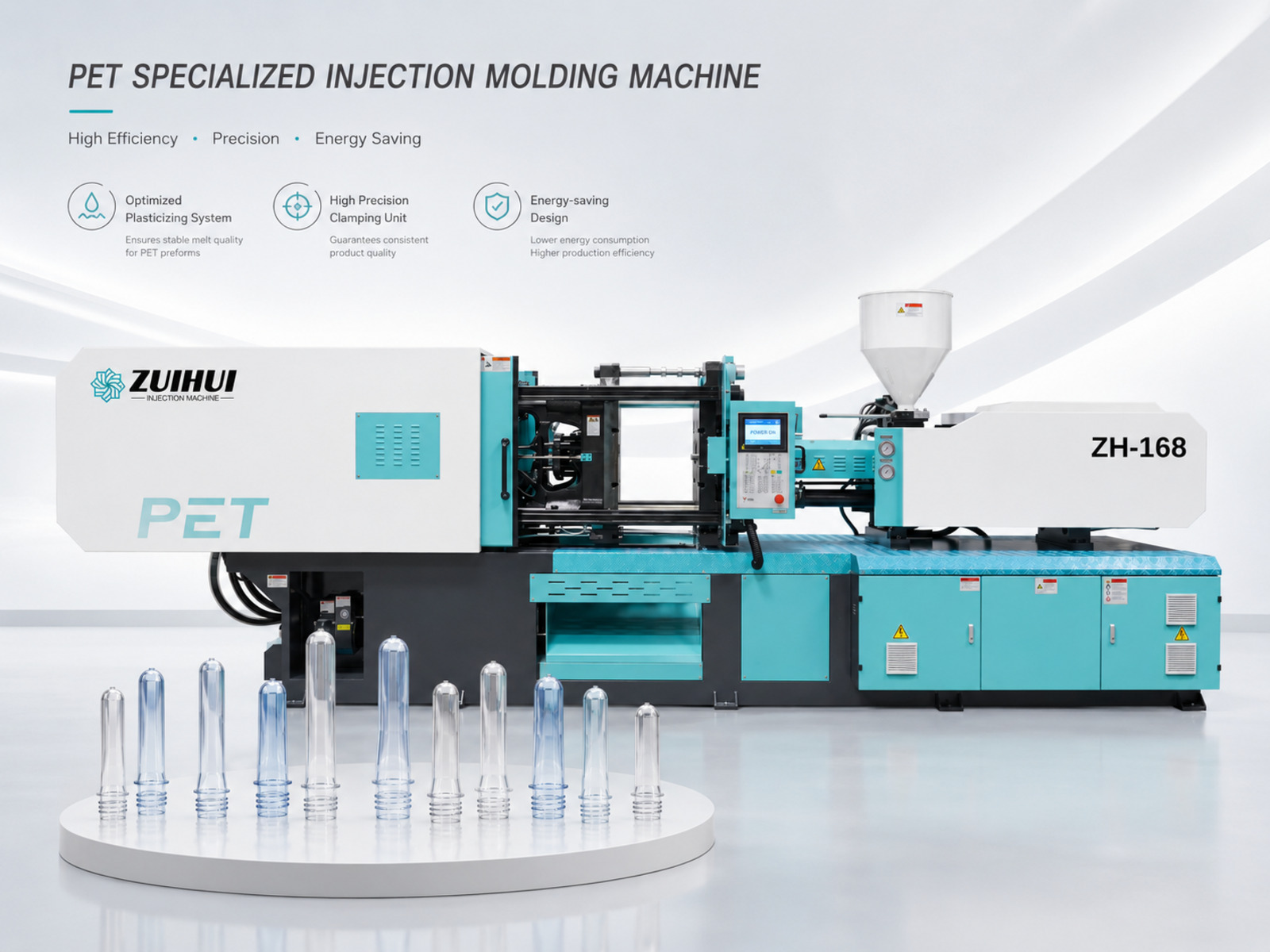 168T PET Preform Injection Molding Machine ZH-168